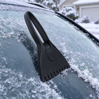 Compact Automotive Windshield Ice Scraper Tool