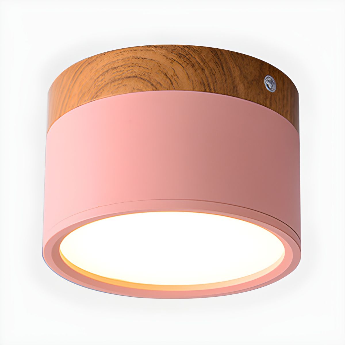Compact Nordic LED Cylinder Flush Mount Ceiling Light | Nordela