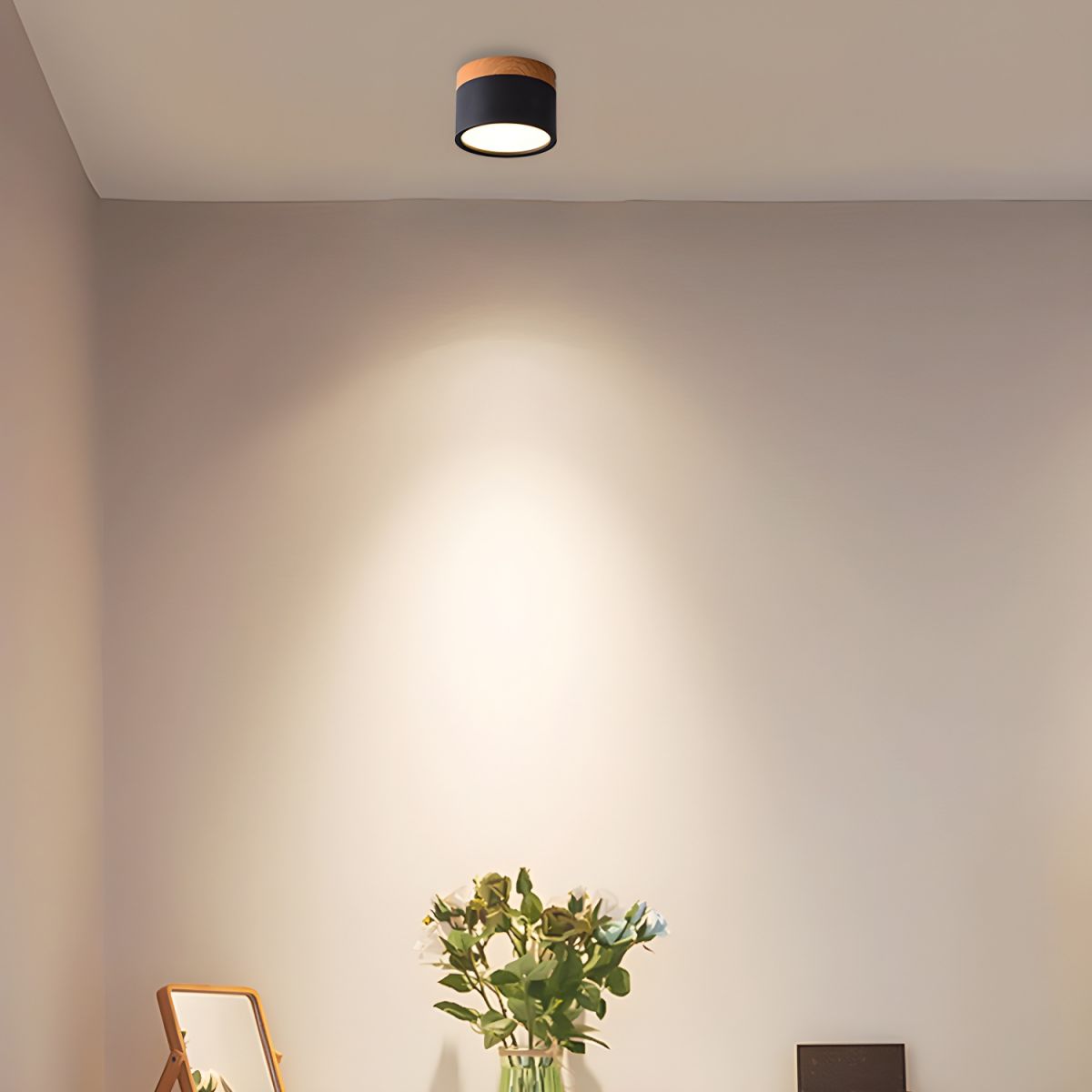 Compact Nordic LED Cylinder Flush Mount Ceiling Light | Nordela