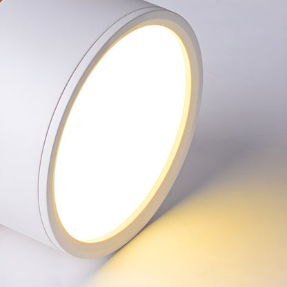 Compact Nordic LED Cylinder Flush Mount Ceiling Light | Nordela