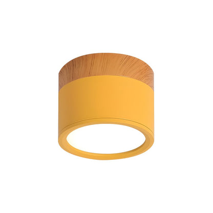Compact Nordic Metal LED Flush Mount Ceiling Light | Domero