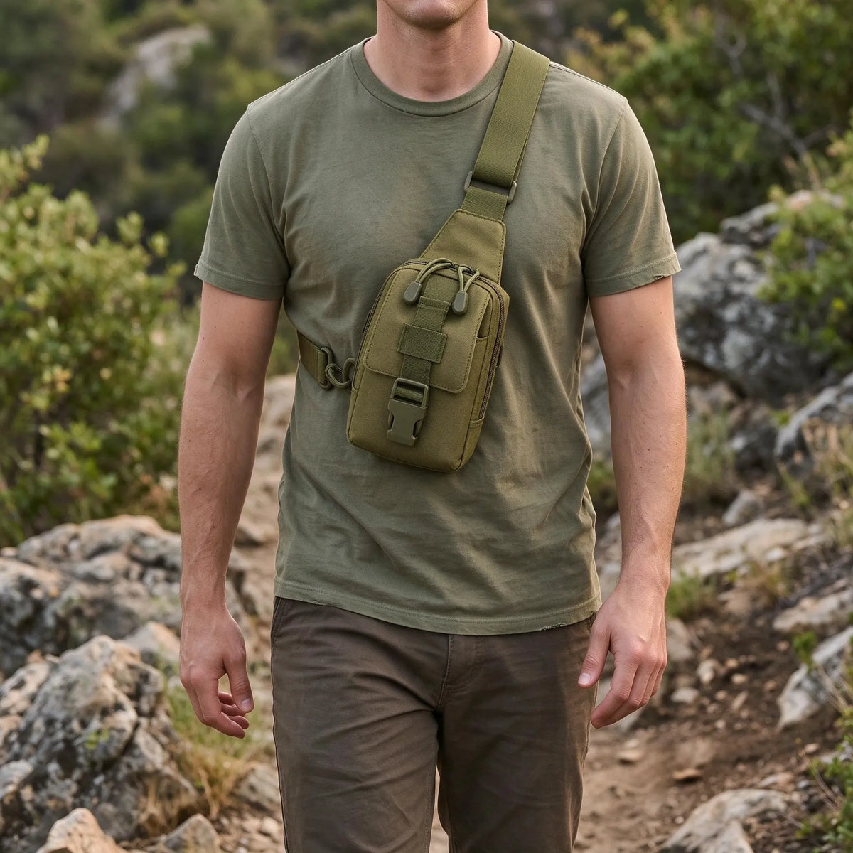 Compact Outdoor Crossbody Travel Chest Pack