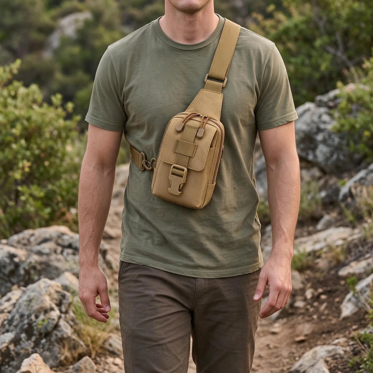 Compact Outdoor Crossbody Travel Chest Pack
