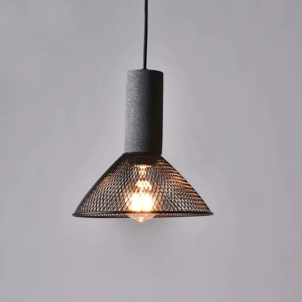 Concrete Cylinder Pendant Light for Urban Interior Style | Zythera