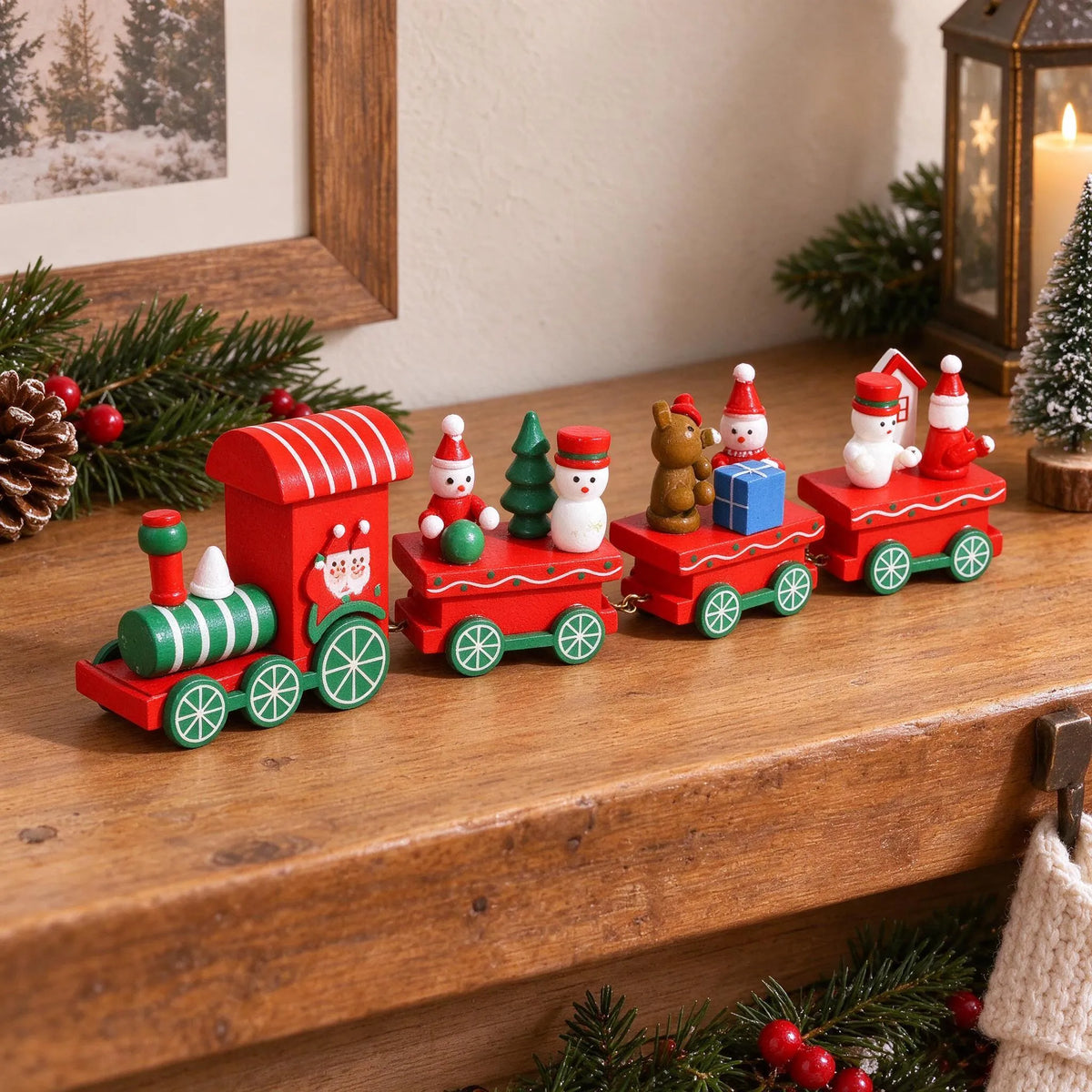Connected Carriage Christmas Train Ornament