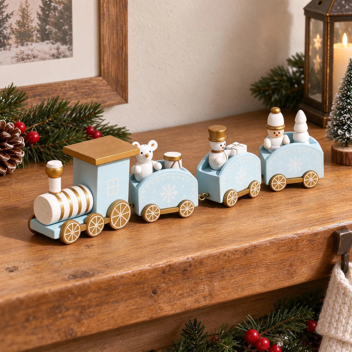 Connected Carriage Christmas Train Ornament