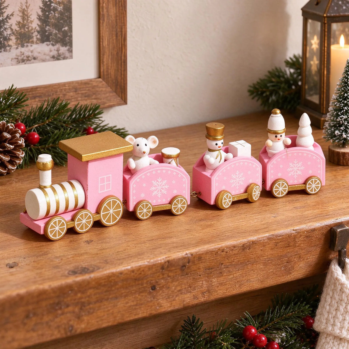 Connected Carriage Christmas Train Ornament