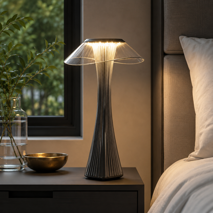 Contemporary Acrylic Shade Table Lamp with LED Light | Zantrico