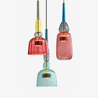 Contemporary Glass Pendant Light With Integrated LED | Orvello