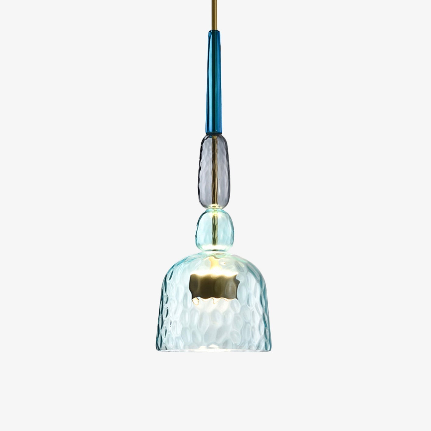 Contemporary Glass Pendant Light With Integrated LED | Orvello