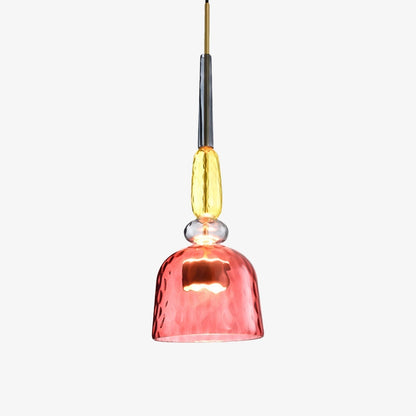 Contemporary Glass Pendant Light With Integrated LED | Orvello