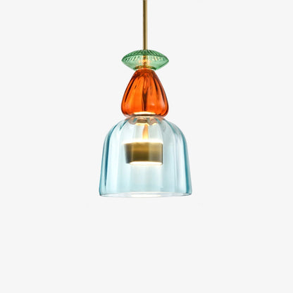 Contemporary Glass Pendant Light With Integrated LED | Orvello