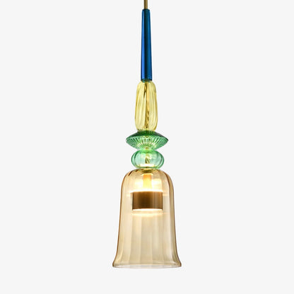 Contemporary Glass Pendant Light With Integrated LED | Orvello