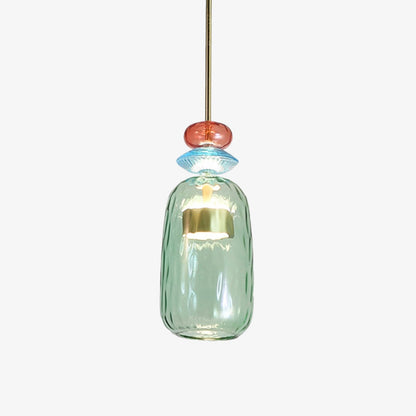 Contemporary Glass Pendant Light With Integrated LED | Orvello