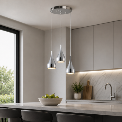 Contemporary LED Pendant Light with Adjustable E27 Cord | Zyvarel