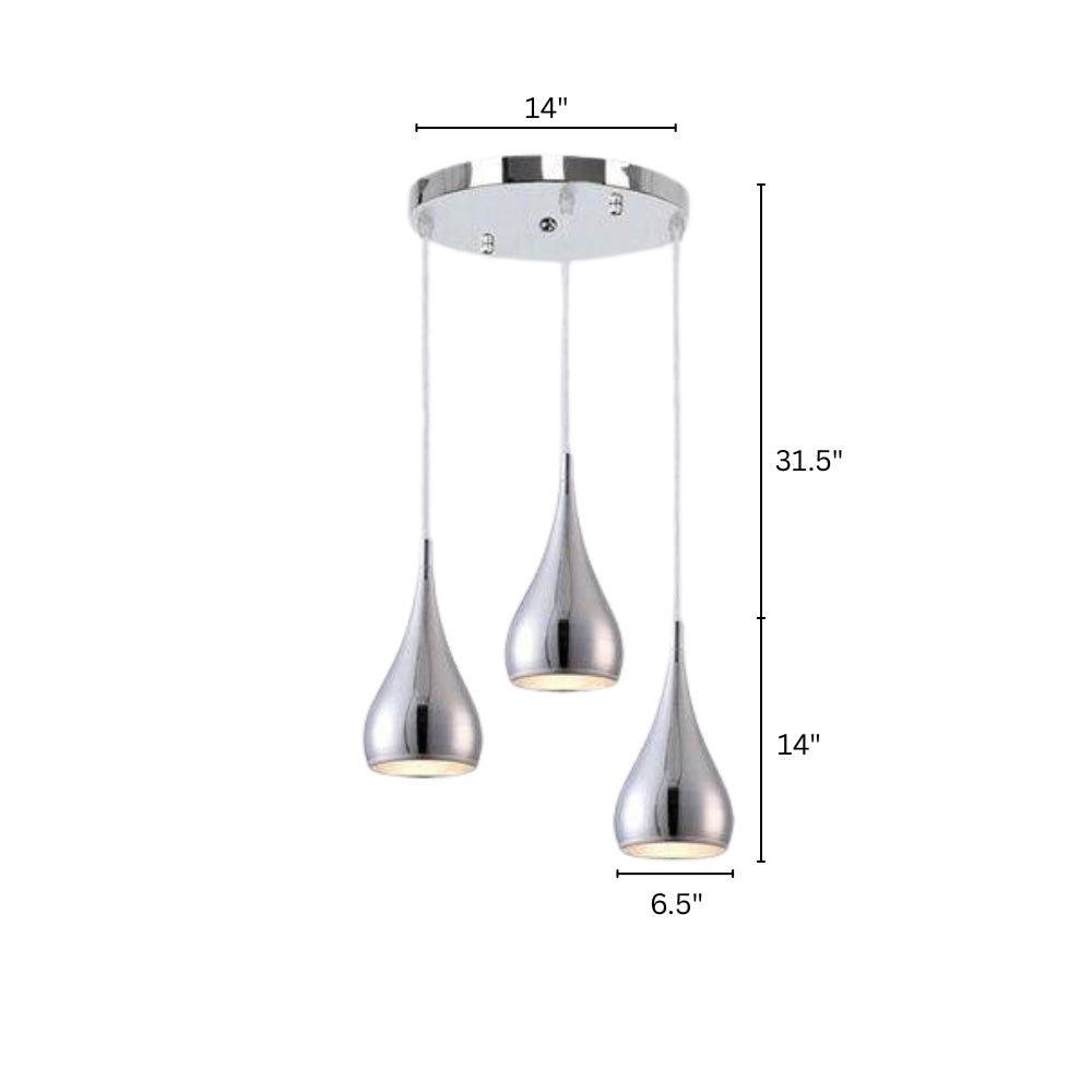 Contemporary LED Pendant Light with Adjustable E27 Cord | Zyvarel