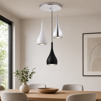 Contemporary LED Pendant Light with Adjustable E27 Cord | Zyvarel