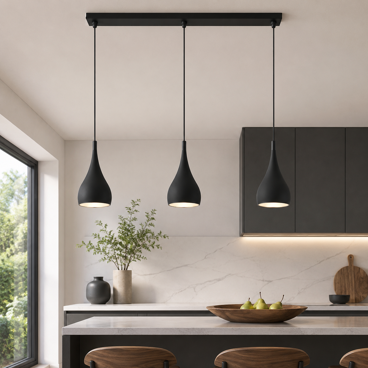 Contemporary LED Pendant Light with Adjustable E27 Cord | Zyvarel