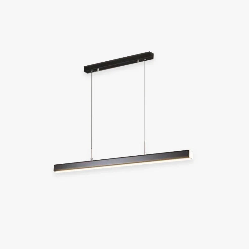 Contemporary Linear LED Pendant Light Modern Metal Form | Zorvian
