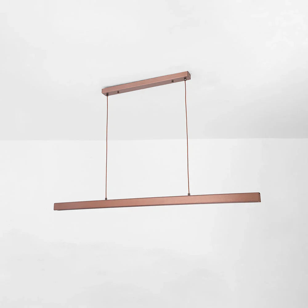 Contemporary Linear LED Pendant Light Modern Metal Form | Zorvian