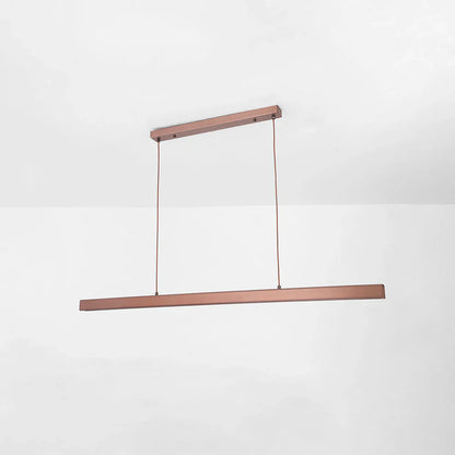 Contemporary Linear LED Pendant Light Modern Metal Form | Zorvian