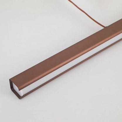 Contemporary Linear LED Pendant Light Modern Metal Form | Zorvian