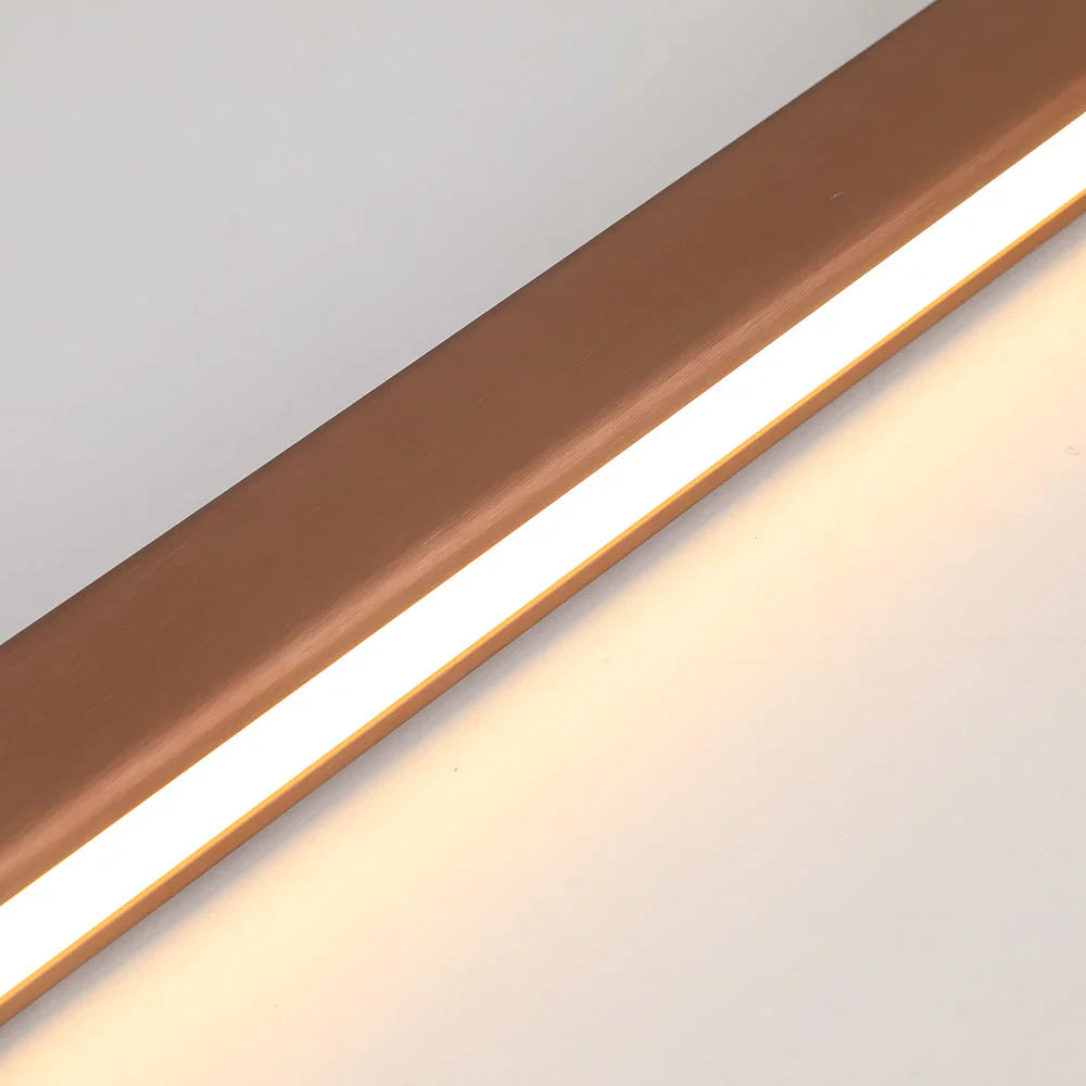 Contemporary Linear LED Pendant Light Modern Metal Form | Zorvian