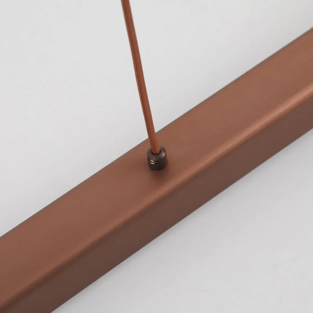 Contemporary Linear LED Pendant Light Modern Metal Form | Zorvian