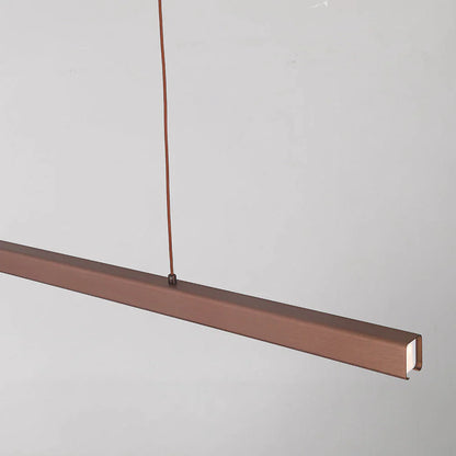 Contemporary Linear LED Pendant Light Modern Metal Form | Zorvian