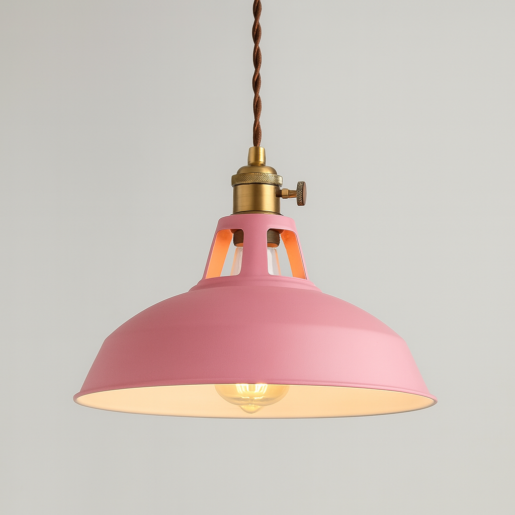 Contemporary Loft Pendant Light With Metal Shade Design | Mirelia