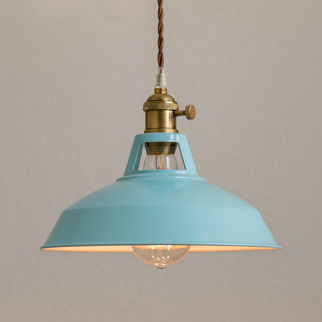 Contemporary Loft Pendant Light With Metal Shade Design | Mirelia