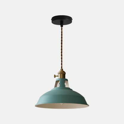 Contemporary Loft Pendant Light With Metal Shade Design | Mirelia