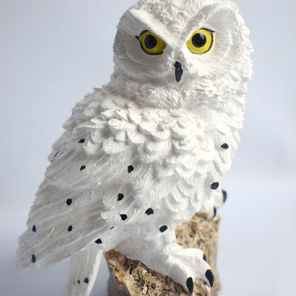 Contemporary Resin Owl Solar Garden LED Light | Owllume