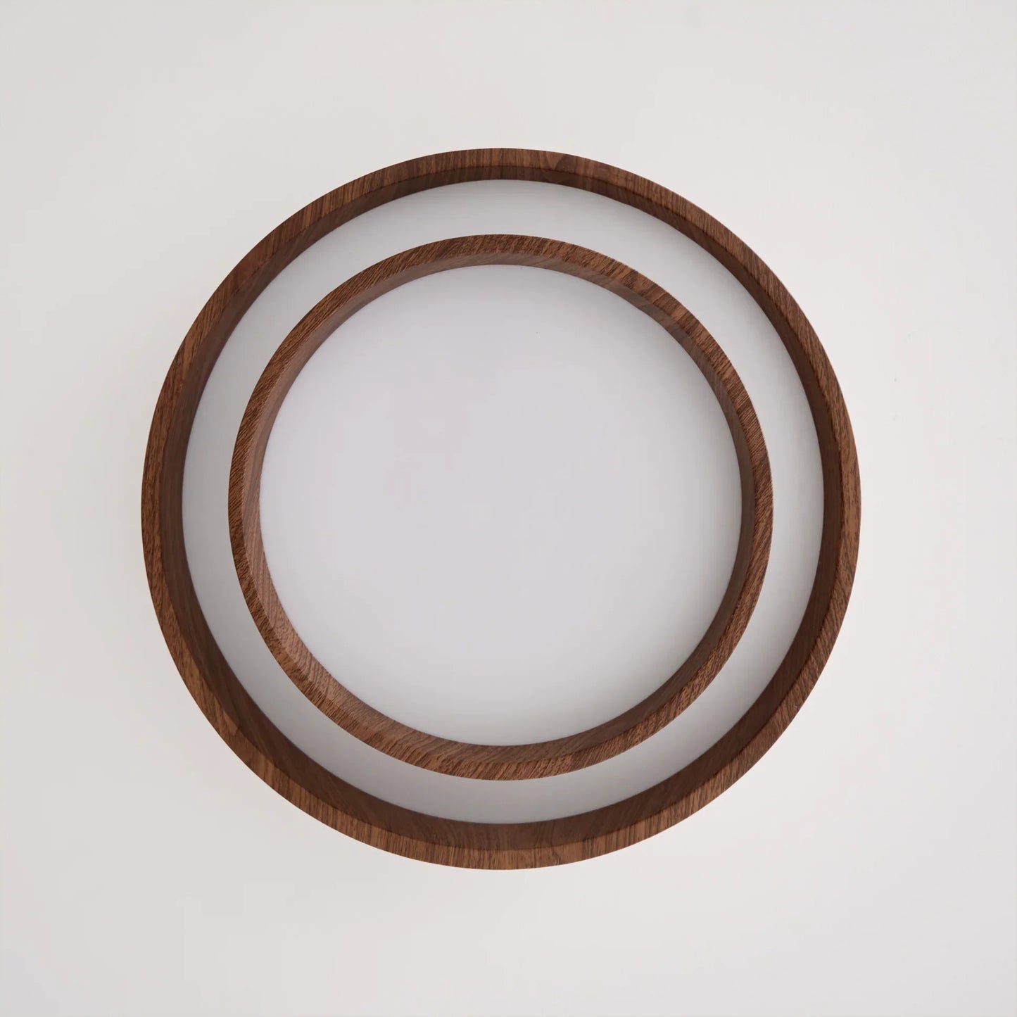 Contemporary Walnut Ceiling Lamp with LED | Luvanta