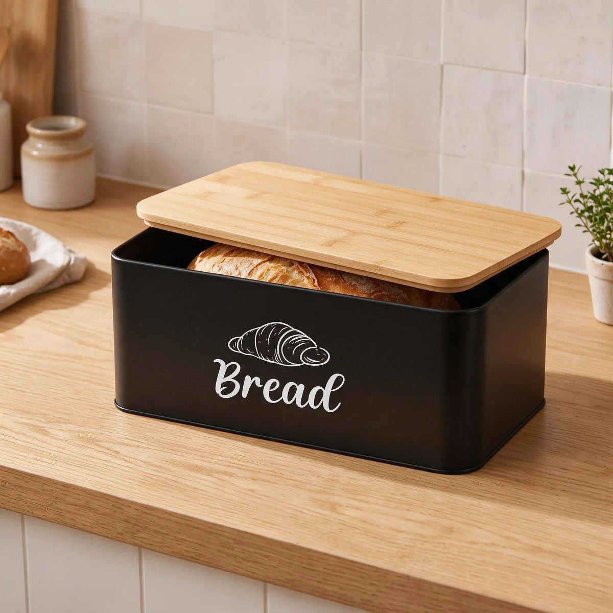 Countertop Rectangular Single Layer Bread Box