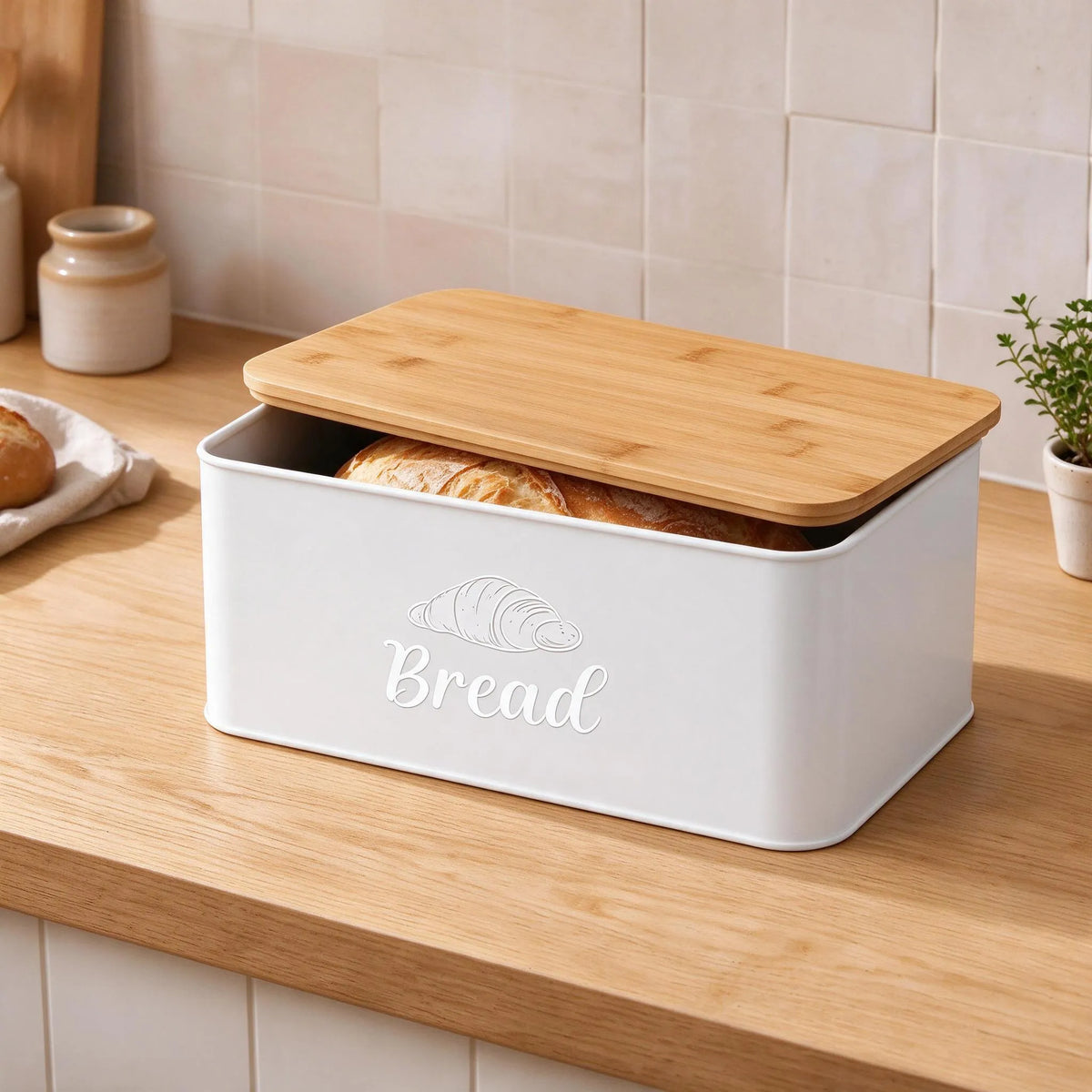 Countertop Rectangular Single Layer Bread Box