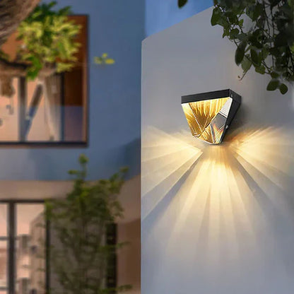 Crystal Diamond Outdoor Metal Wall Light Design | Dorani