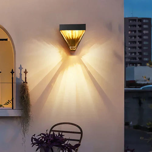 Crystal Diamond Outdoor Metal Wall Light Design | Dorani