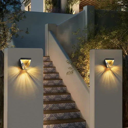 Crystal Diamond Outdoor Metal Wall Light Design | Dorani