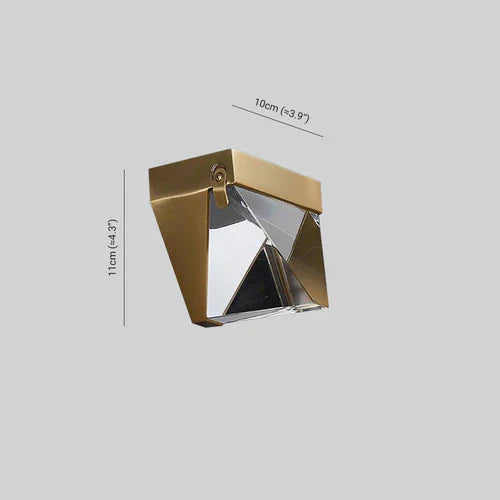 Crystal Diamond Outdoor Metal Wall Light Design | Dorani