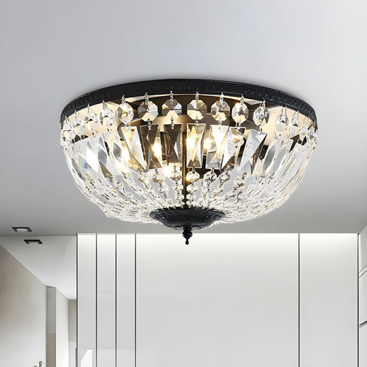Crystal Dome Ceiling Light Scandinavian Flush Mount | Doreli