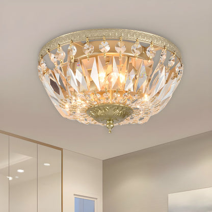 Crystal Dome Ceiling Light Scandinavian Flush Mount | Doreli