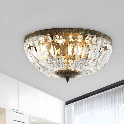 Crystal Dome Ceiling Light Scandinavian Flush Mount | Doreli
