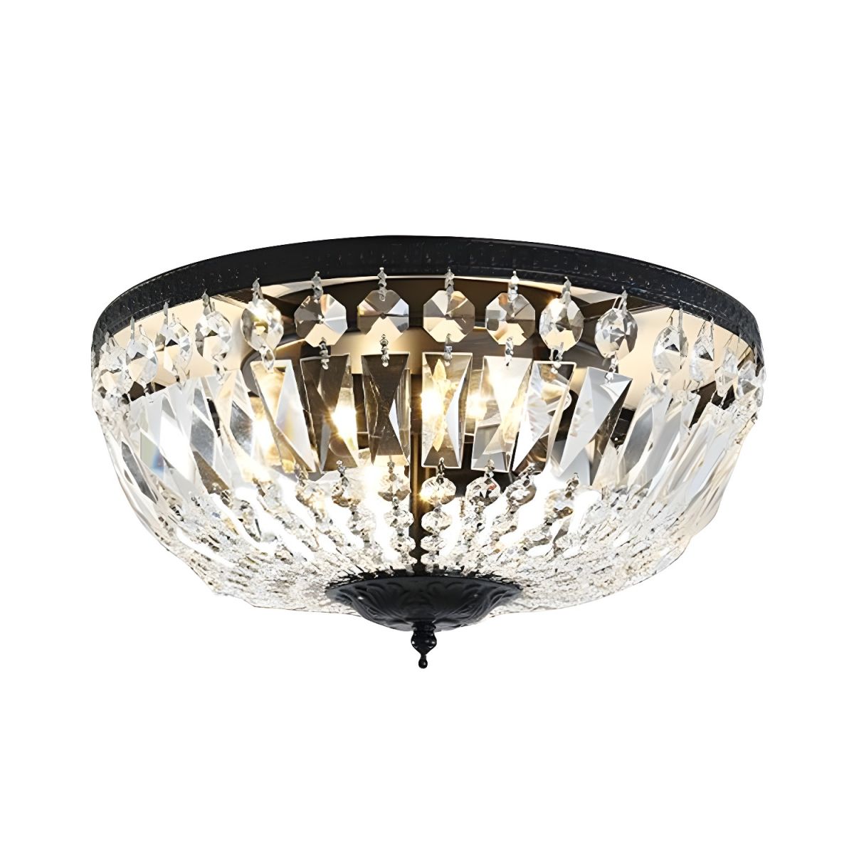 Crystal Dome Ceiling Light Scandinavian Flush Mount | Doreli