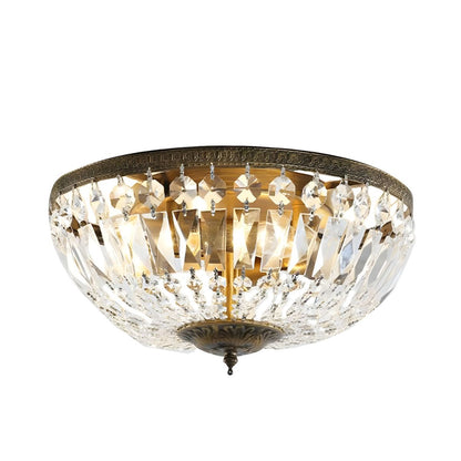 Crystal Dome Ceiling Light Scandinavian Flush Mount | Doreli