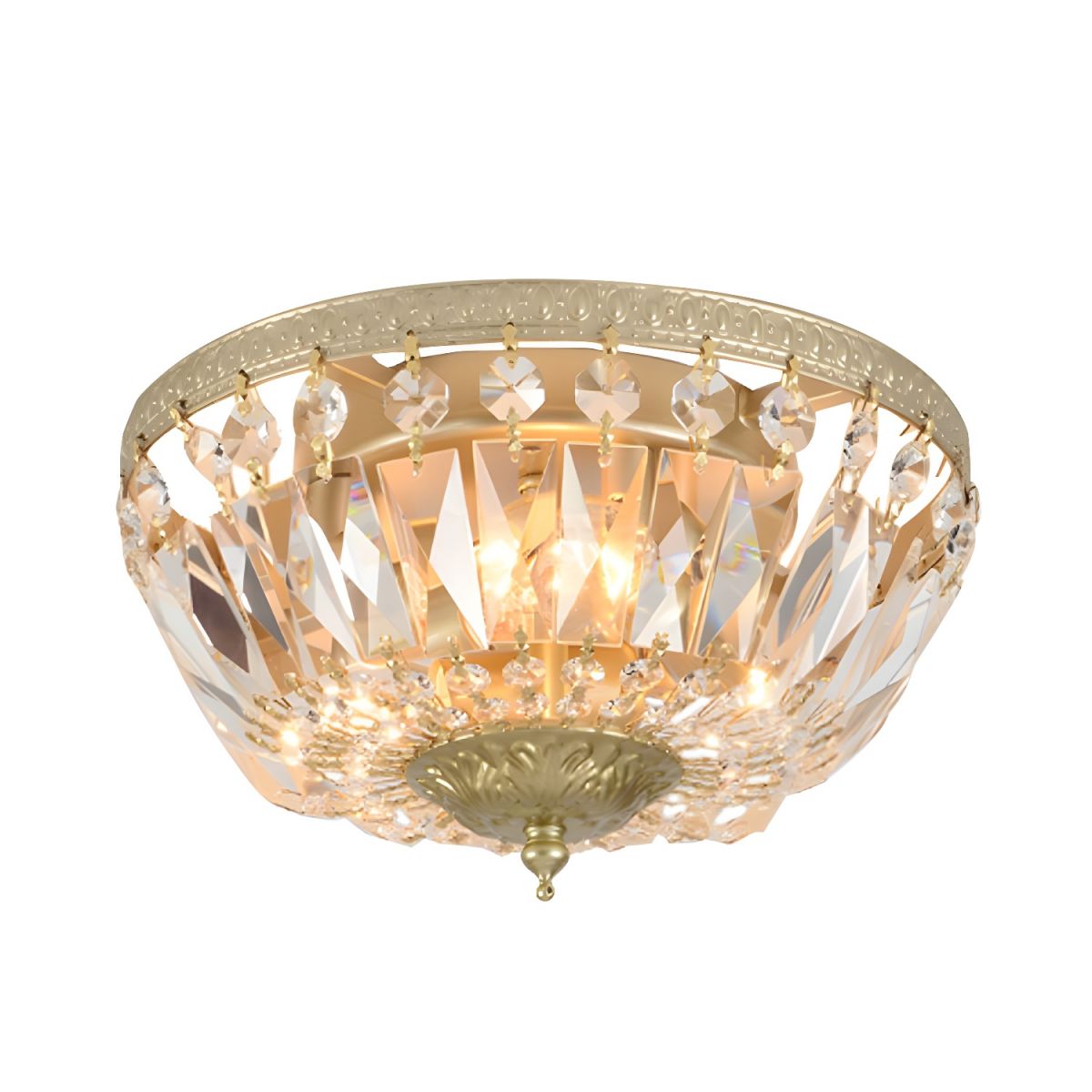 Crystal Dome Ceiling Light Scandinavian Flush Mount | Doreli