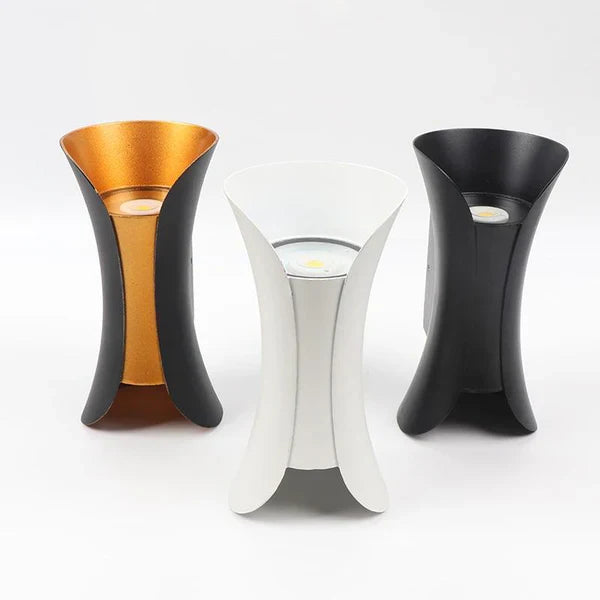 Curved LED Indoor Outdoor Wall Lighting Fixture | Orqina