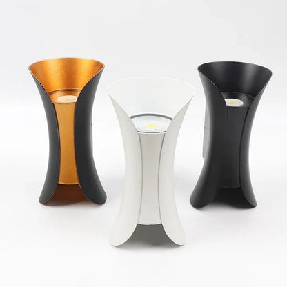 Curved LED Indoor Outdoor Wall Lighting Fixture | Orqina