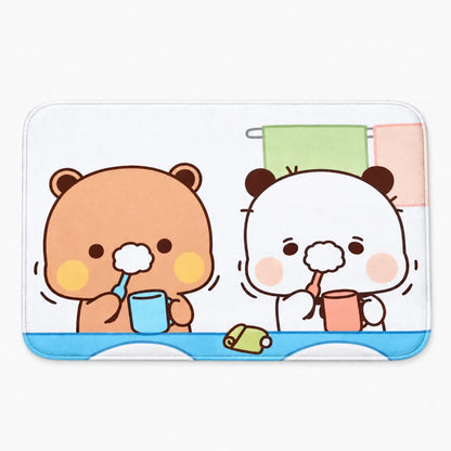 Cushioned Cartoon Graphic Bath Mat