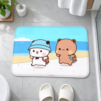 Cushioned Cartoon Graphic Bath Mat